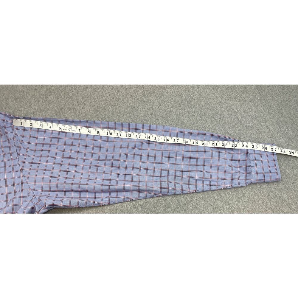 Brooks Brothers Shirt Men 17.5 -38 Plaid 100% Cotton Slim Fit Button Up Made USA - Picture 6 of 8